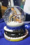 THE POLAR EXPRESS ™ Snow Globe - 65mm Hobo & Campfire