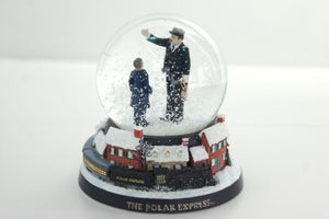 THE POLAR EXPRESS™ Conductor and Hero Boy Snow Globe